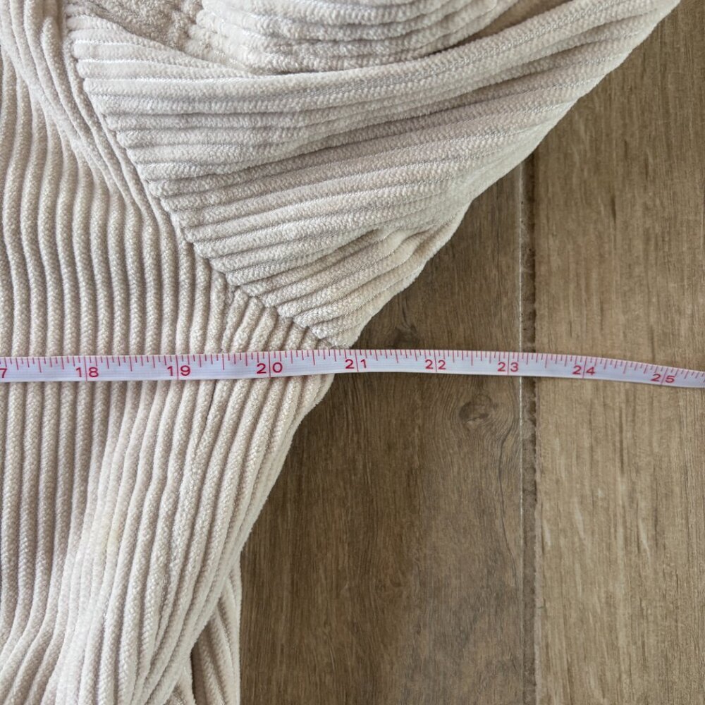 Vintage Eddie Bauer Corduroy Jacket Women's Petite Small Cream Barn Chore Lined - Picture 9 of 9
